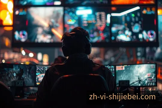 用于营造全球电竞赛事氛围的宽银幕竞技环境影像